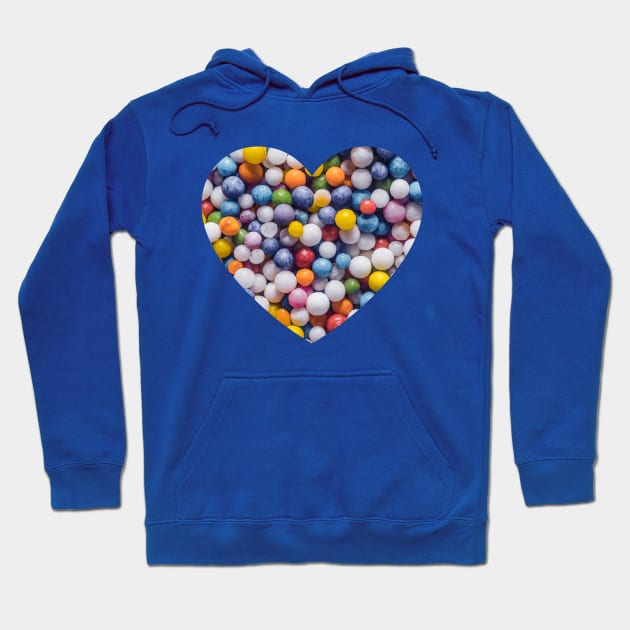 Vintage Sprinkles Heart Hoodie by love-fi